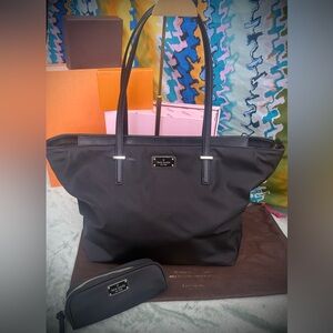 Kate Spade EUC Wilson Road Margarita Nylon Tote & Accessories Case